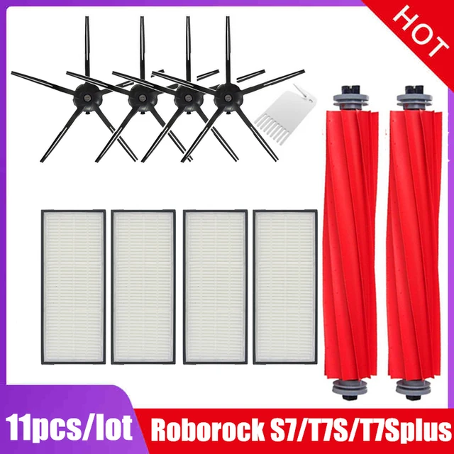 Main Brush Hepa Filter Mop Pad For Xiaomi Roborock S7 S70 S7Max T7S T7S Plus Vacuum Cleaner spare Parts Roborock S7 Accessories Set05