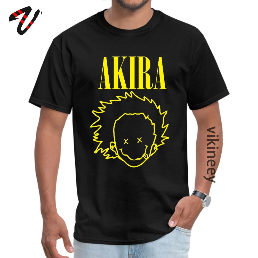 Akira Nirvana футболки с принтом смайлика хип хоп группа популярные хлопковые топы и