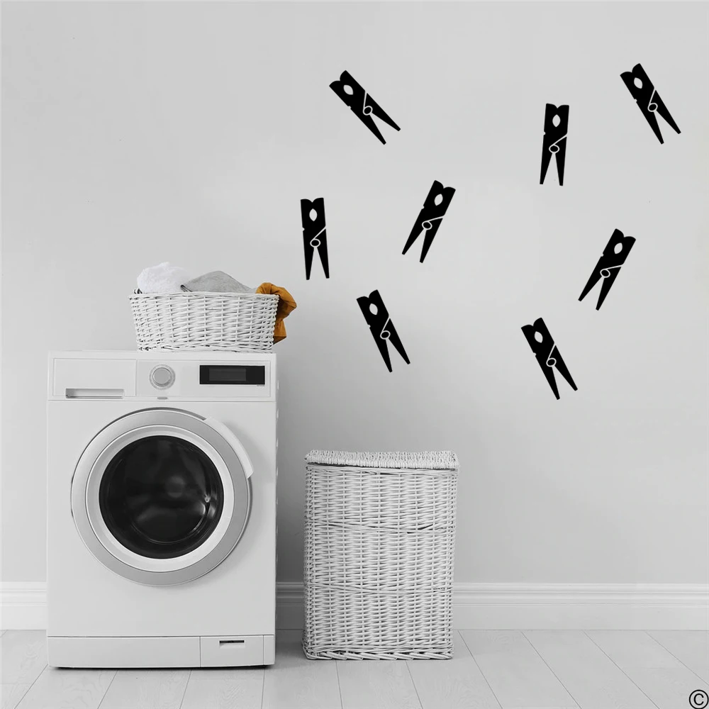 Yoyoyu Waterproof Wall Sticker Laundry Room Decor Wall Decal For