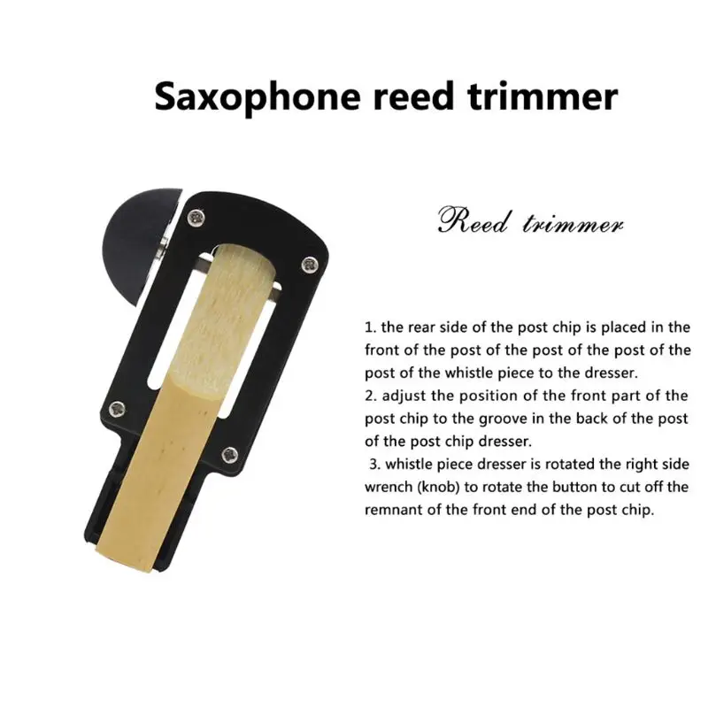 1 PC Clarinet Reed Trimmer Cutter with Sharp Blade Clean Cut Reeds Trimmer Woodwind Instruments Accessories