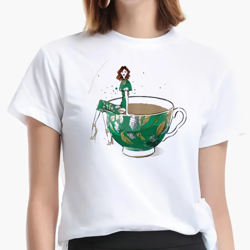 

Summer Crew Neck Personality Printed Light T-shirt