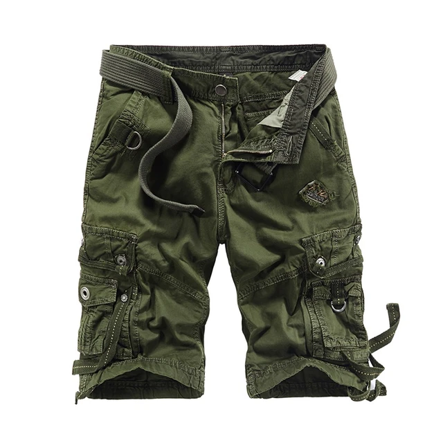 2021 New Camouflage Loose Cargo Shorts Men Cool Summer Military Camo Short  Pants Homme Army Military
