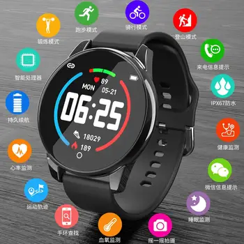 

Smart Watch IP67 Waterproof Smart Wristband Heart Rate Blood Pressure Health Reminder Sports Smart Bracelet For Women Men Watch4