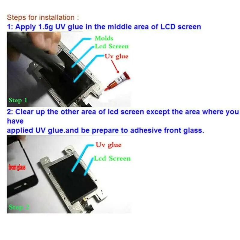 New TP-2500 LOCA UV glue liquid optical clear adhesive tp 2500 uv