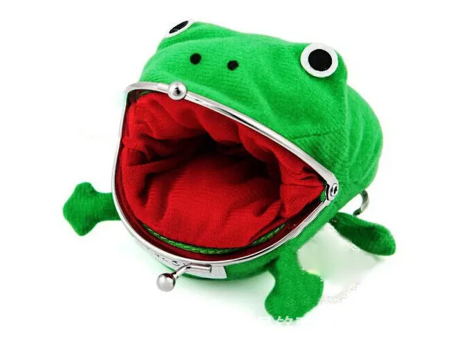 1 шт. мультяшный лягушка Портмоне кошелек манга форма пух клатч Косплей зеленый США