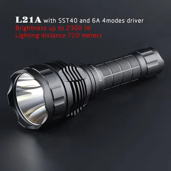 

Convoy L21A Flashlight with Luminus SST40 Led Inside Powerful 21700 Lanterna 2300lm Linterna Torch Camping Fishing Flash Light