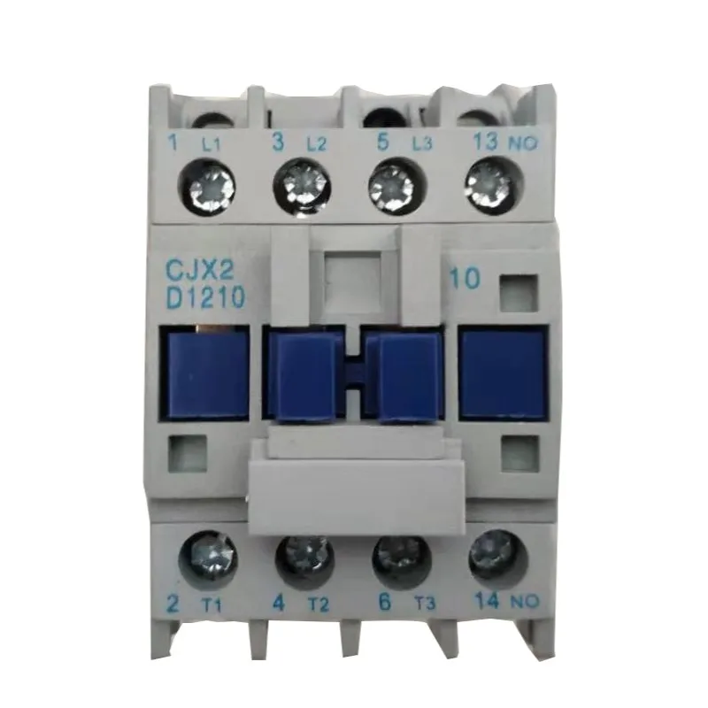 

CJX2-1210 LC1-D 3P+1NO AC contactor 25A coil voltage 380v 220v 50 / 60hz rail mounting pull down view