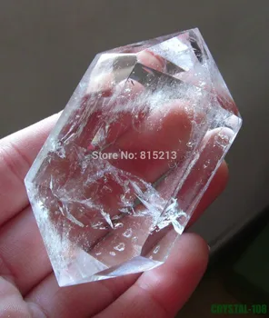

ddh00924 natural quartz rock crystal double terminated point healing