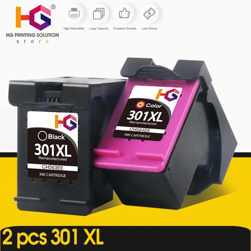 Замена чернильного картриджа hp 301 xl hp301 совместимый для принтера Envy 4500 Deskjet 2630 2540