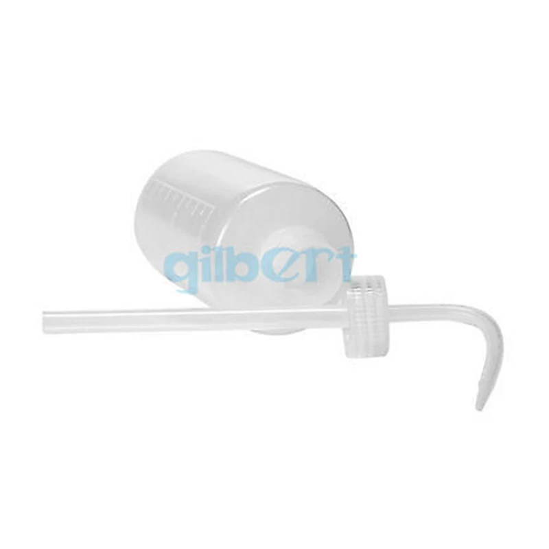 Plastic PE Squeeze Bottle Tattoo Wash White Bent Tip Clear Labware 150ml 250ml 500ml