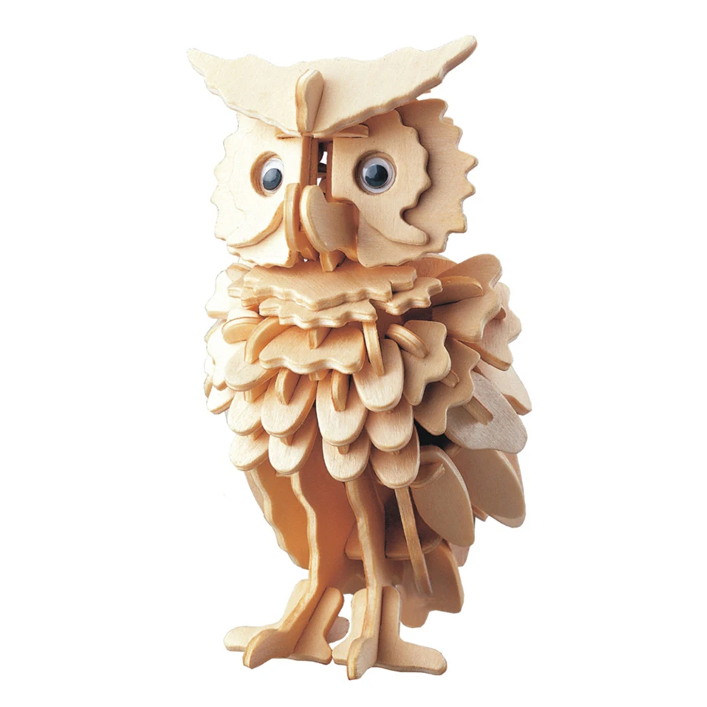 New Bird Wooden 3D Model Puzzle KIDS/ADULTS OWL Woodcraft Construction Kit 