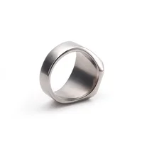Punk Lucky Playing Card Club A Ring 316L Stainless Steel Men's Fashion Letter Poker Rings Jewelry 2