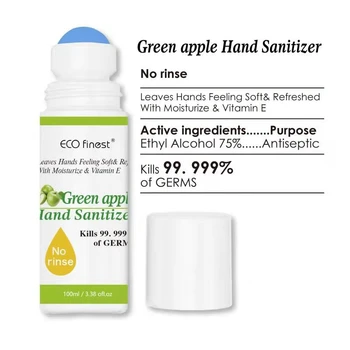 

100ML Random Fragrance Reusable Ball Anti Bacterial Hand Sanitizer Fruit Disposable No Clean Travel Portable Moisturizing Gel