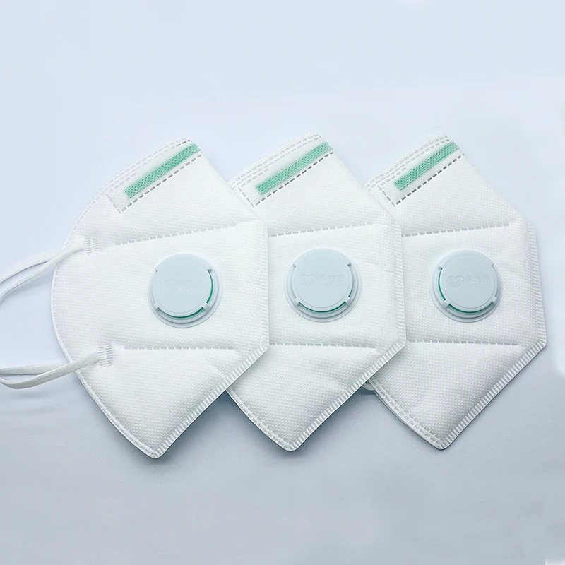POWECOM KN95 Masks with Valve 1860V Dustproof Mouth Face Mask Breathble Face Masks tapabocas Adult White Mask mascarillas 2