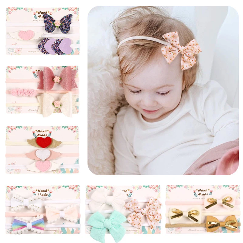 Cheap Flower-Bows Hair-Bands Turban Photography-Props Infants-Accessories Nylon Newborn Baby-Girl bWwnMyG0q3O