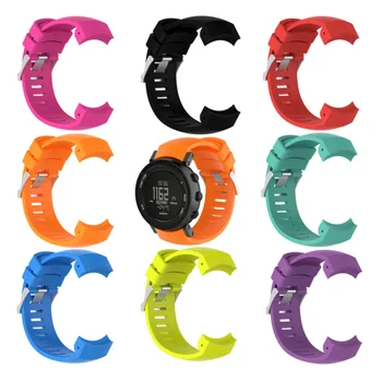 

For Suunto Core Watch Band Silicone Watch Strap Band Bracelet For Suunto Core Alu Black Outdoor Sports Watchband