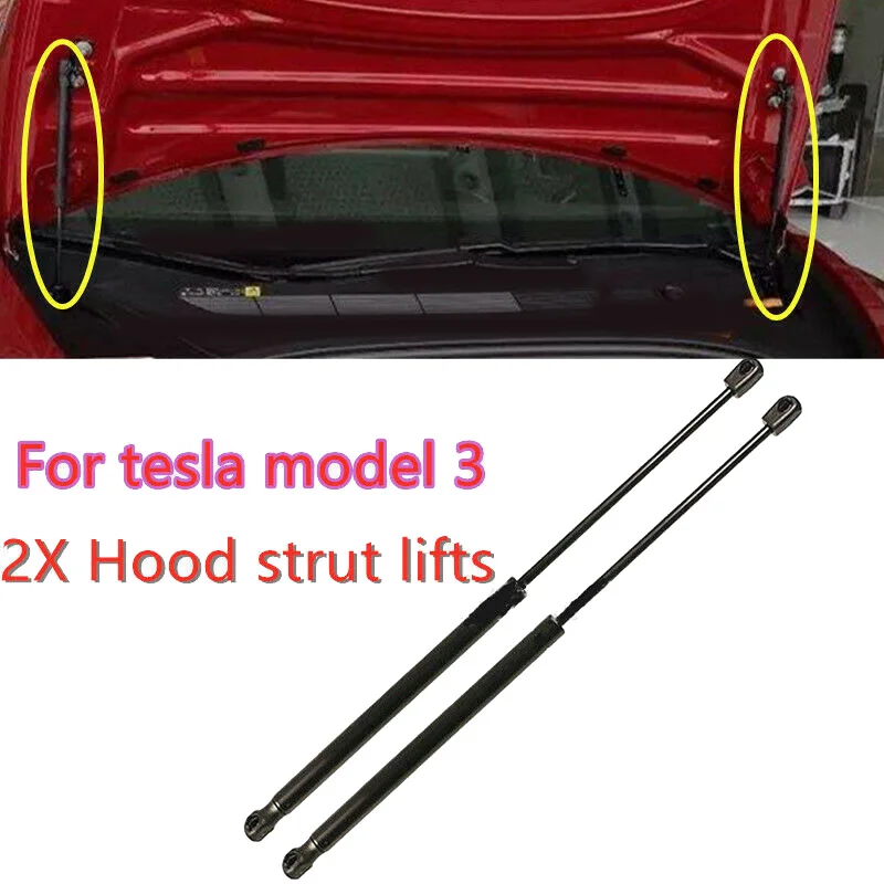 Для Tesla модель 3 автомобиль передний багажник Распорки багажа Лифт поддержка черный запчасти комплект
