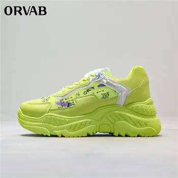 

Women Shoes Casual Sneakers Women Trainers Fasion Lace-Up Breathable Mesh Walking Shoes Women Tenis Feminio