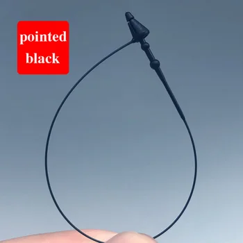 

3/5/7/9/12 Inch 1000pcs Transparent Loop Locks Plastic Snap Lock Pins Security Tag Label Tags Fasteners Garments Accessories