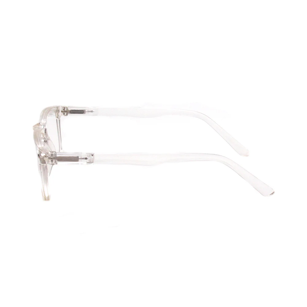 Fashion Transparent Plastic Frame Reading Glasses Plastic Round Reader Reader Frame Lenses Optical Attribute