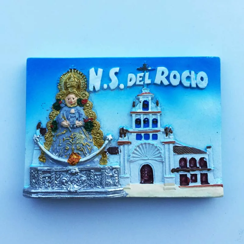 BABELEM высокое качество ручной работы Испания Virgen del Rocio 3D магниты на холодильник путешествия сувениры холодильник магнитные наклейки