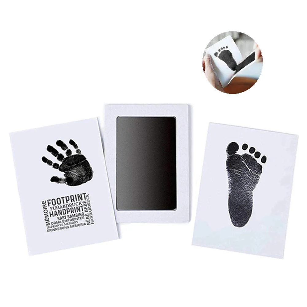 Imprint Cards Ink Pad Handprint Footprint Stamp Non-toxic Inkless Infant Mess Free Baby Safe Newborn Souvenir | Мать и ребенок