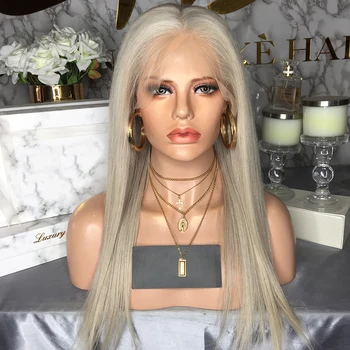 

JRX Hair Brazilian Straight Human Hair Wigs Light Blonde Color Lace Front Wigs Pre Plucked Wigs For Black Woman 13*4 Swiss Lace