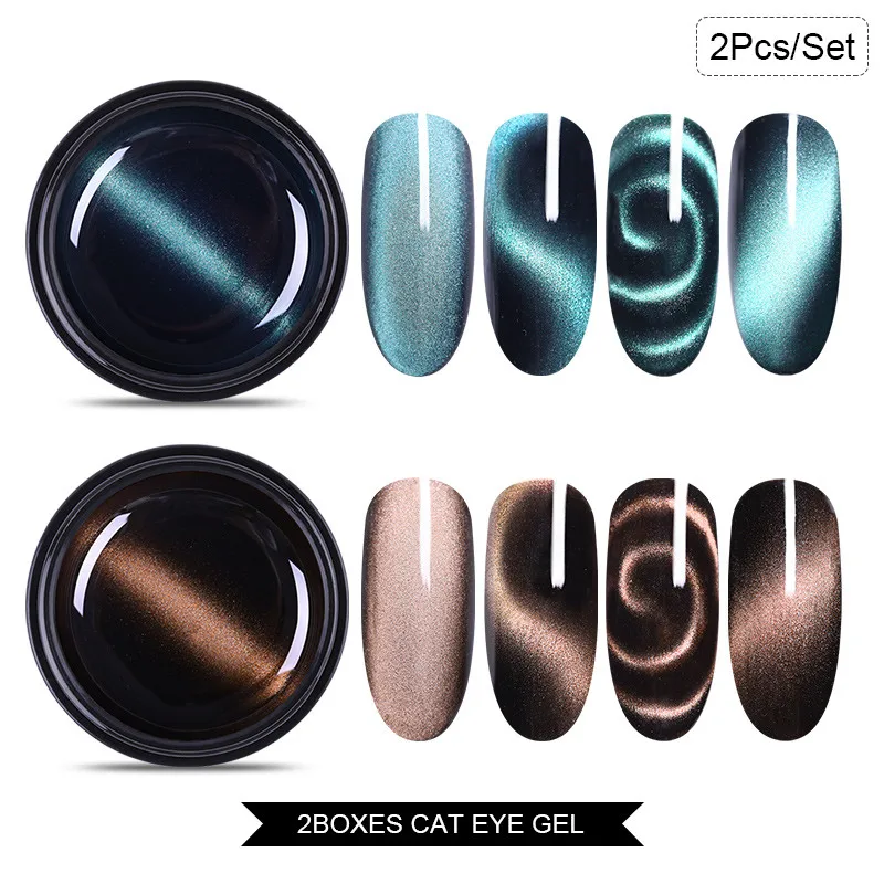 PICT YOU 5g 5D Гель-лак «кошачий глаз» Фиолетовый Зеленый Синий Гель-лак для использования с магнитом замочить УФ-гель для дизайна ногтей лак 5 цветов - Цвет: Set 17