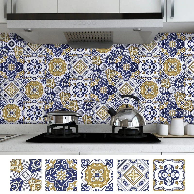

Peel and Stick Tile Self-adhesive Waterproof and Oil Proof Sticker Kitchen Bathroom Wall Decoration Wall Stickers
