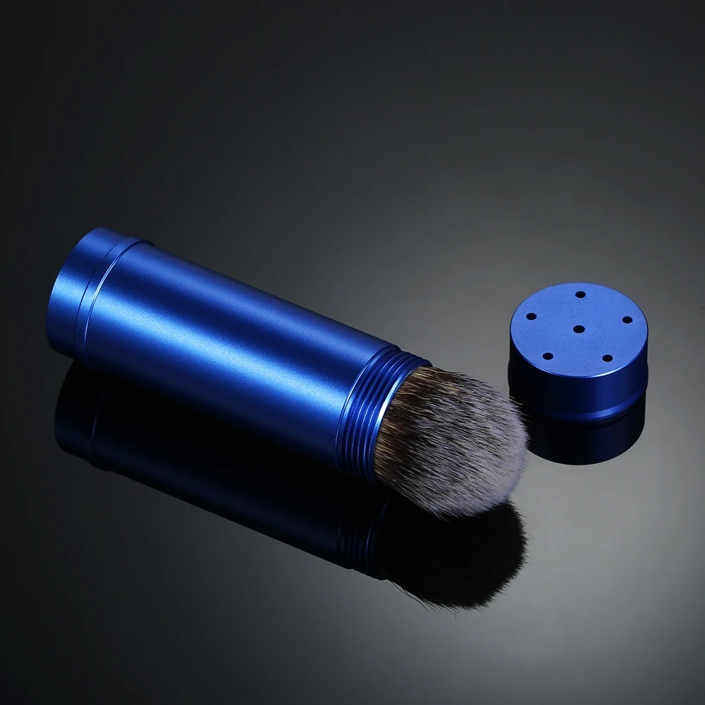 Нейлоновая Щетка для бритья съемное удаление бороды портативная щетка для очистки лица алюминиевая ручка