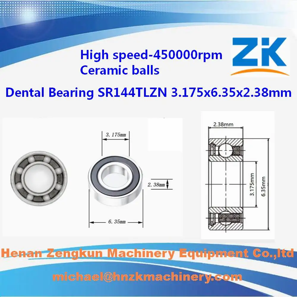 10 pcs SR144TLZN 3.175x6.35x2.38mm mini bearing High Speed turbine