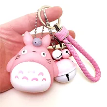 Мультфильм BB под названием «Мой сосед Тоторо» кукла-брелок для ключей Творческий кукла, винил цепочка для ключей аксессуары бубенчики Сумки из натуральной кожи кулон оптом