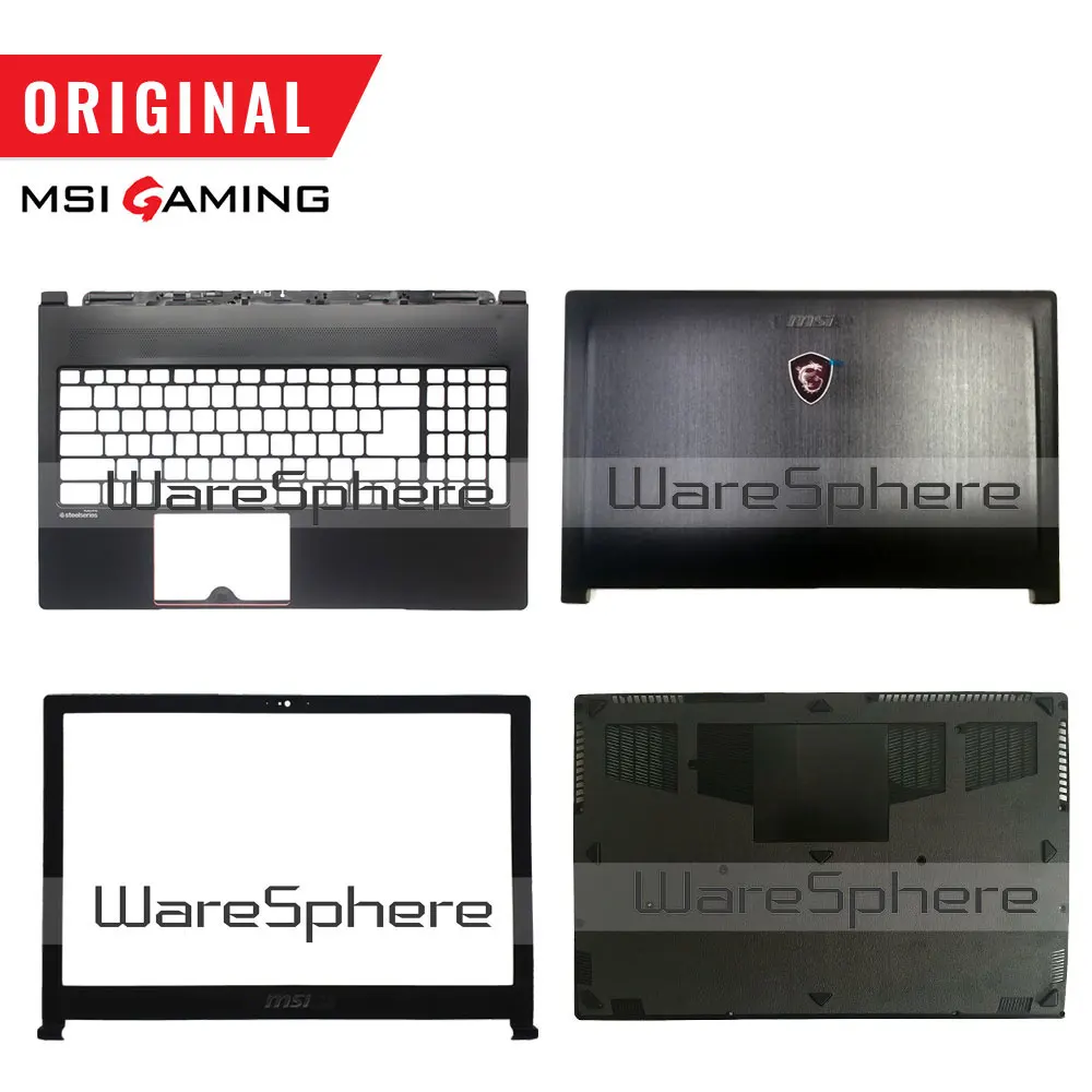 Baratos Nuevo Original para MSI GS63 GS63VR LCD contraportada Bezel palmrester Bottom Base Case 3076K3D211 3076K3D212 3076K2A215 3076K1B213