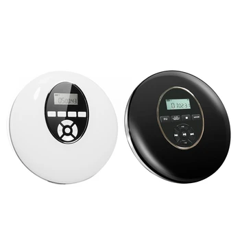

Round Style CD Player Portable Headset HiFi Music Reproductor CD Walkman Discman Player Rechargeable Shockproof CD player