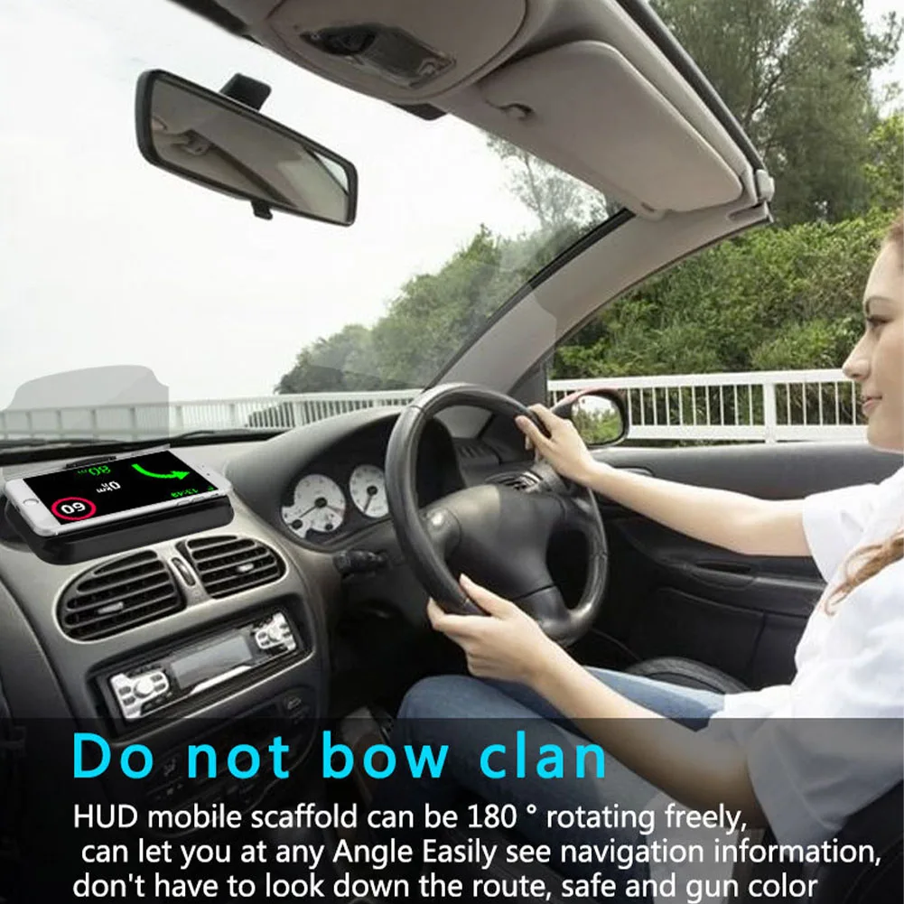 Многофункциональный автомобильный ясный gps навигатор безопасный скоростной проектор для предупреждений держатель телефона для вождения универсальный портативный дисплей HD