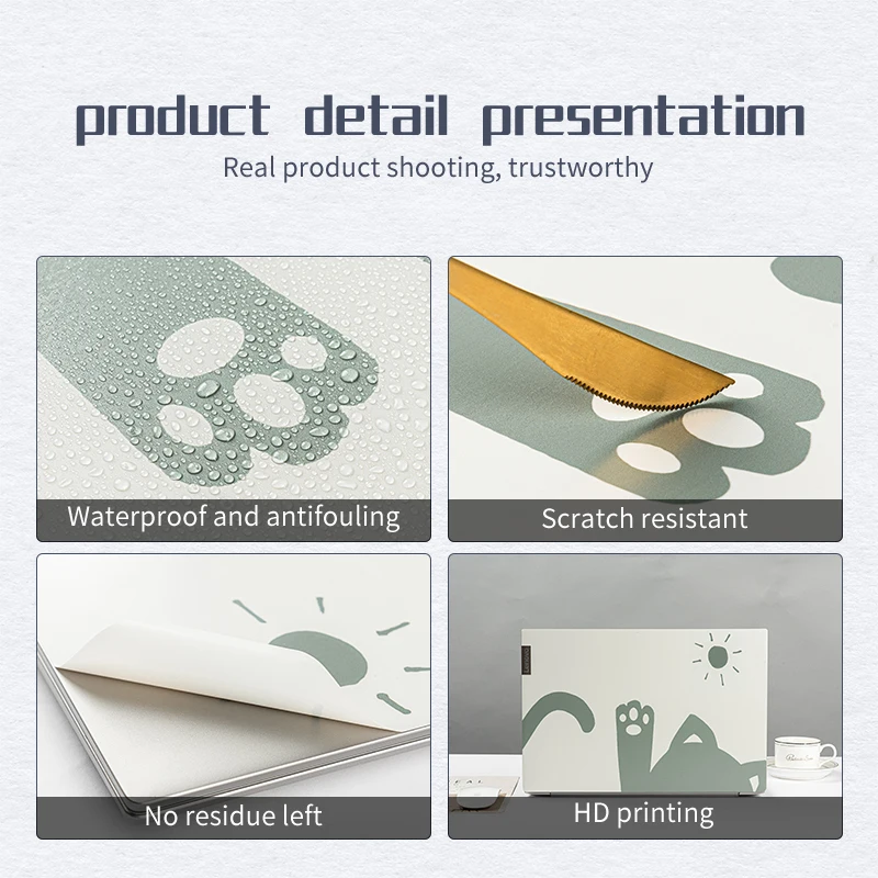 DIY Laptop Stickers Vinyl Film For Macbook /Lenovo/ASUS 11.6"13.3"14"15.6"17.3"