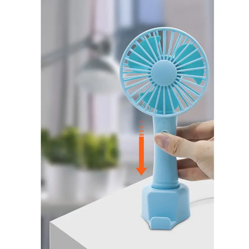 

Protable Handheld Mini Cooler Fan USB Rechargeable Small Personal Cooling Tools Wireless Charging for Travel Summer Gadget