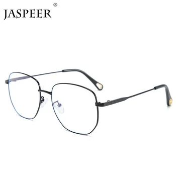 

JASPEER Blue Light Glasses Frame Women Men 2020 Female Square Glasses Frame Glasses Anti Blue Ray Flat Mirror Computer Glasses