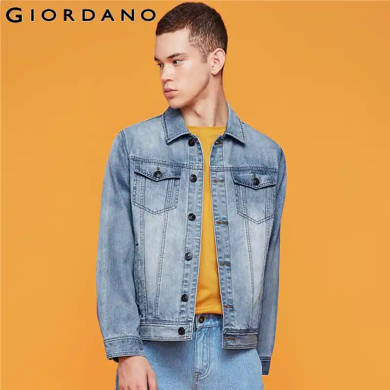 giordano denim shirt