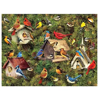 

1000 Piece Jigsaw Puzzles For Adults Kids,Educational Game Difficult and Challenge/Chalet Bluebird