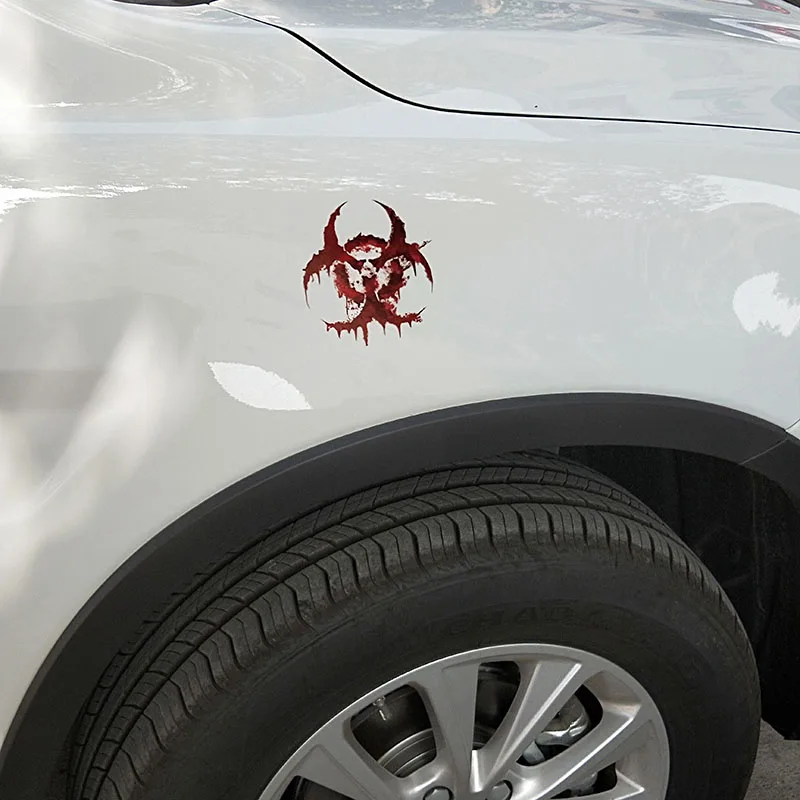 YJZT 11 см * белый кровянистый BIOHAZARD V2 кровяная личность Автомобильная наклейка