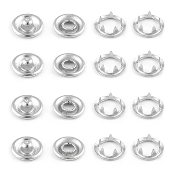 

Lacoogh Small Metal Snap Fasteners Press Button Stud Black Clothing Accessories Sewing Embedded Buckle