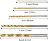 Many kinds of high speed steel titanium coated twist drill bit straight shank bit hand drill ► Photo 2/6