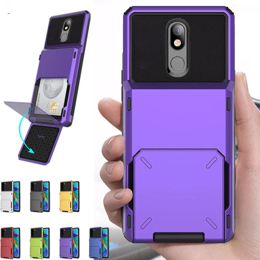 Чехол для LG K40 Stylo 5 6 P40 Pro откидной с отделениями карт деловой бронированный чехол