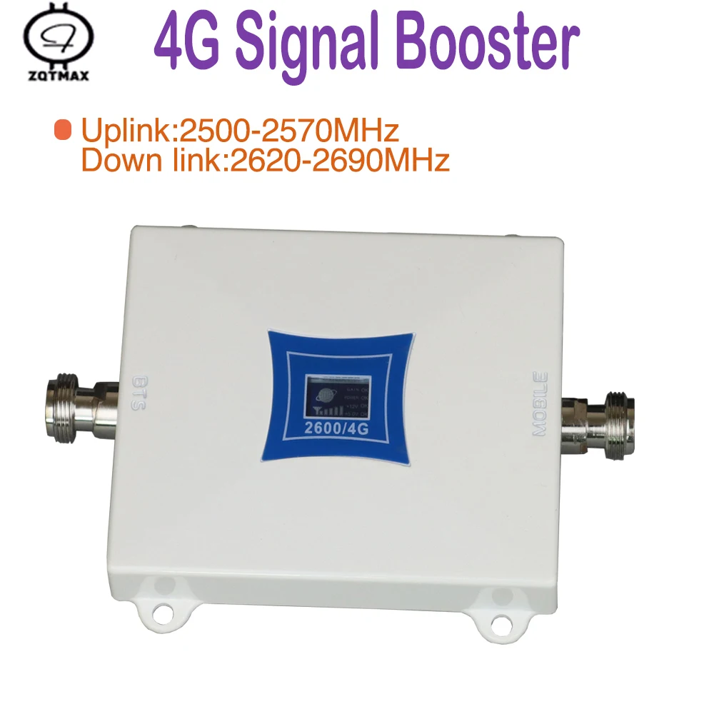 ZQTMAX 4G усилитель сигнала сотового телефона FDD LTE 2600 ретранслятор сотовый (полоса