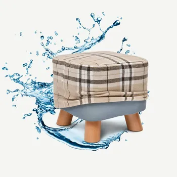 

Solid wood shoes bench fashion shoes stool creative square stool fabric sofa stool coffee table bench home stool