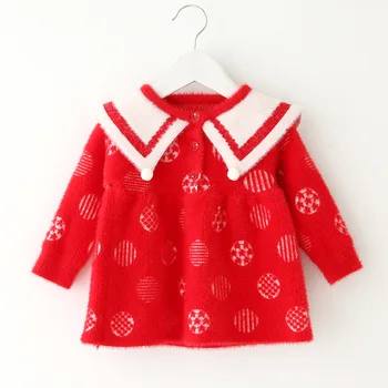 

Baby Girls Dress Princess Long Sleeve Solid Kids dress for girls Ruffle Designed Autumn Cute New Born Baby Clothes With Bow Bab