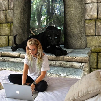 

3D Black Panther Tapisserie Dekoration Hippie Wand Böhmische Tapisserie Mandala Wand Art Deco Tapisserie