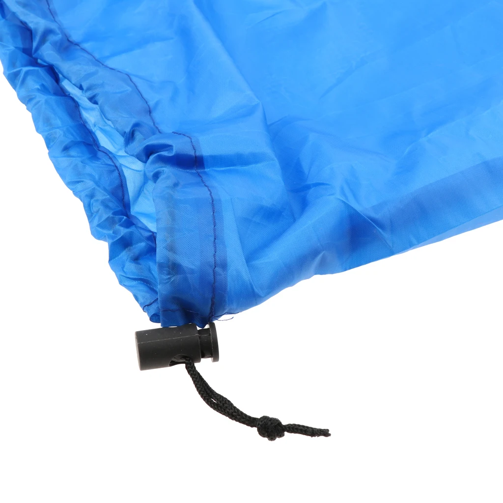 Lightweight Durable Drawstring Stuff Sack Sleeping Pad Mat Blanket Storage Bag for Outdoor Camping Blue/Grey