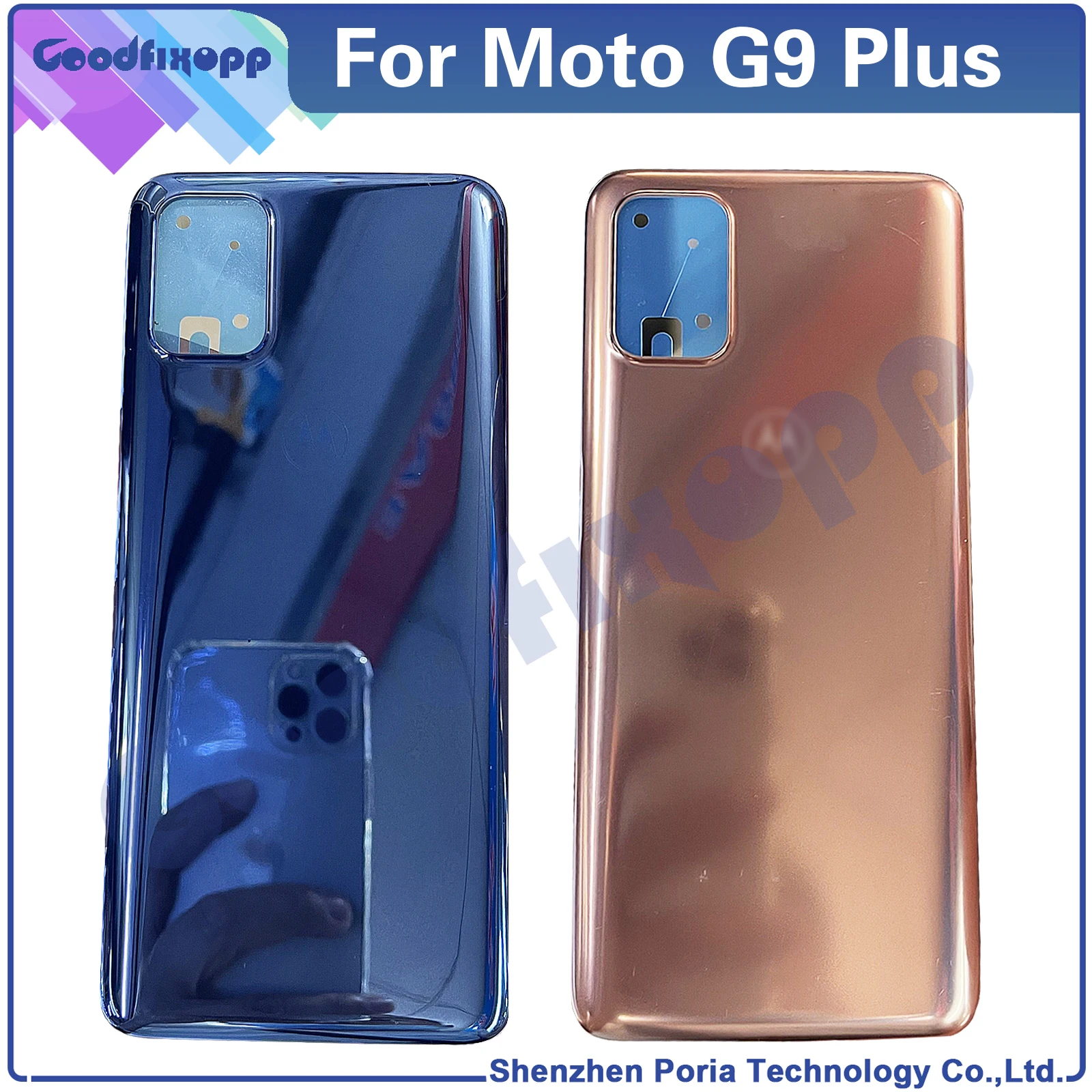 

Rear Cover For Motorola Moto G9 Plus XT2087-1 Battery Cover Back Replacement Housing Door Case For Moto XT2087-1 Back Cover